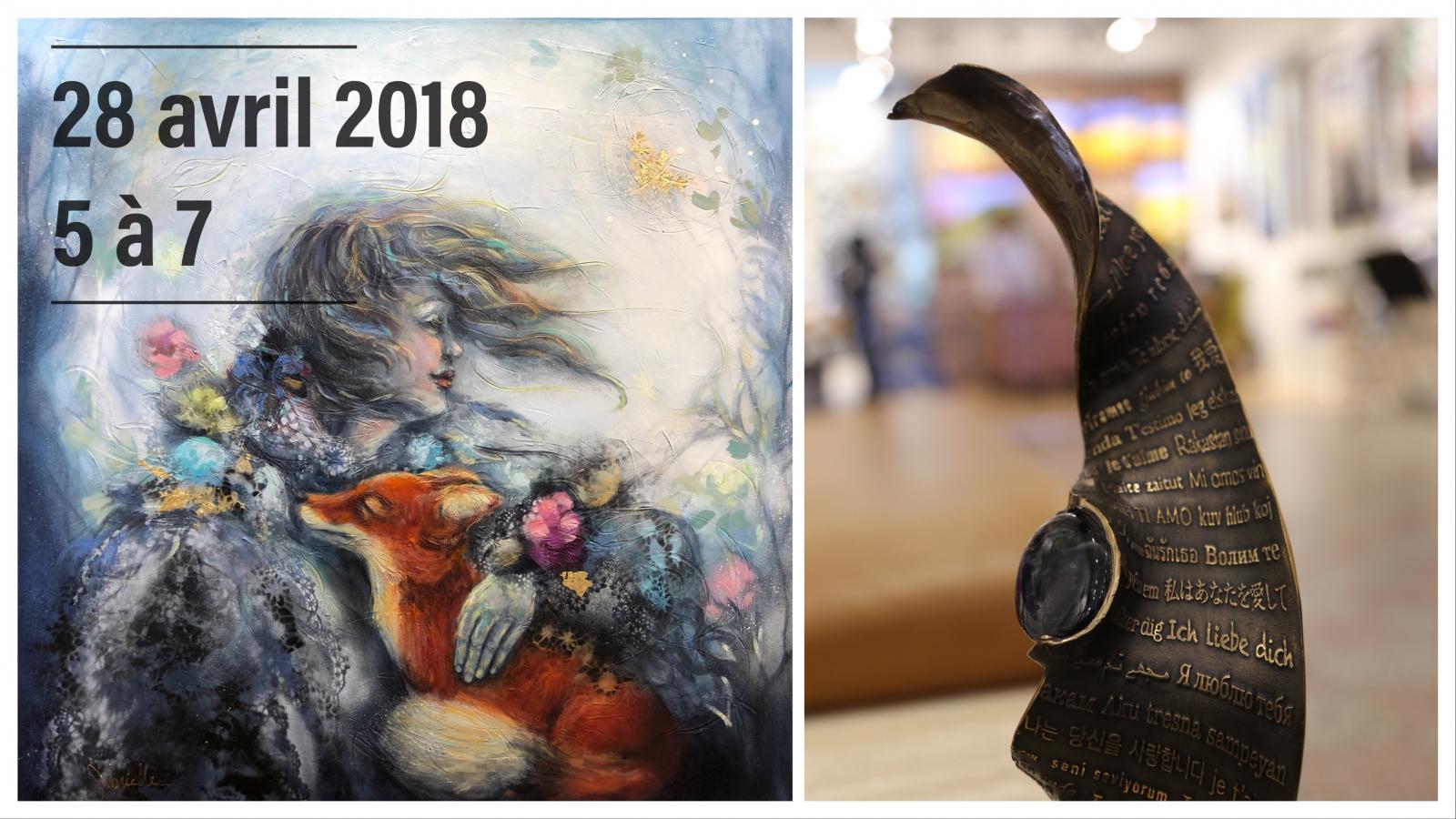 Vernissage Gabrielle Dumont et Hugues Soucy Galerie du Vieux SaintJean