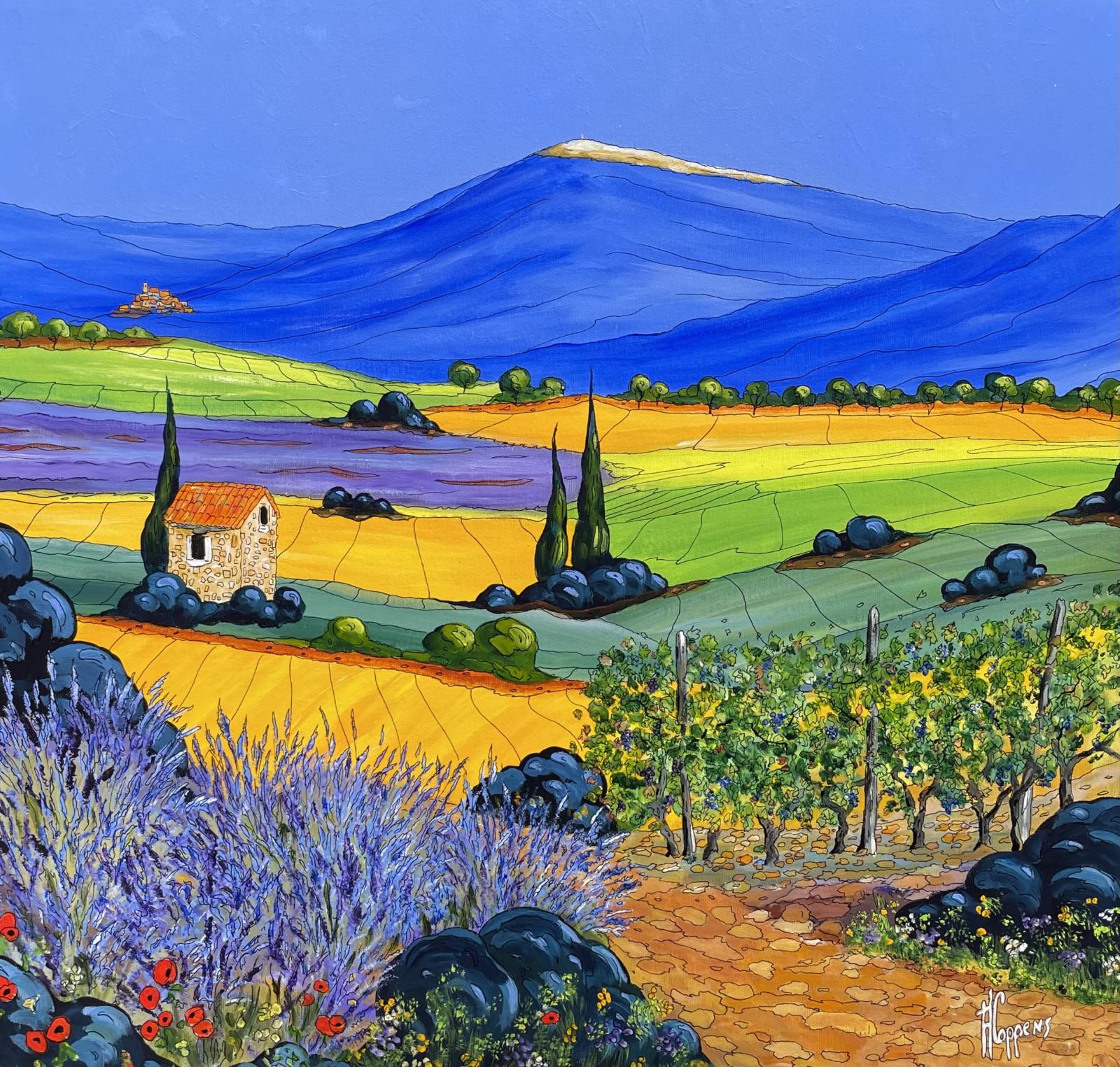 Village perché et lavande