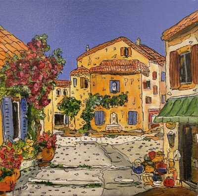 Village perché et lavande